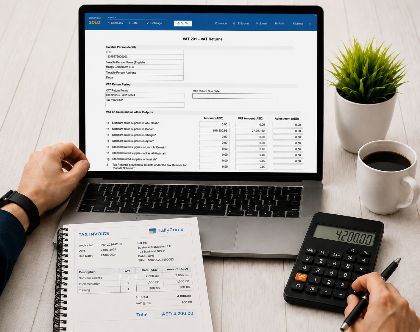 TallyPrime VAT filing and accounting software for UAE businesses